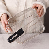 Maxbell Deep Fry Basket Gifts Mesh French Fry Chips Basket for Kitchen Cafe Barbecue Square S
