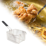 Maxbell Deep Fry Basket Gifts Mesh French Fry Chips Basket for Kitchen Cafe Barbecue Square S