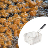 Maxbell Deep Fry Basket Gifts Mesh French Fry Chips Basket for Kitchen Cafe Barbecue Square S