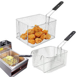 Maxbell Deep Fry Basket Gifts Mesh French Fry Chips Basket for Kitchen Cafe Barbecue Square S
