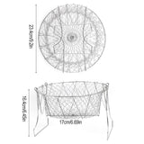 Maxbell Deep Fry Basket Gifts Mesh French Fry Chips Basket for Kitchen Cafe Barbecue Round