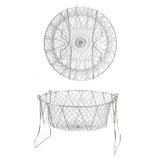 Maxbell Deep Fry Basket Gifts Mesh French Fry Chips Basket for Kitchen Cafe Barbecue Round