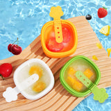 Maxbell Homemade Popsicle Mould Tray Cute Image Detachable Ice Cube Maker with Cover