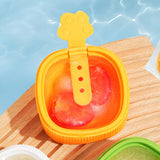 Maxbell Homemade Popsicle Mould Tray Cute Image Detachable Ice Cube Maker with Cover