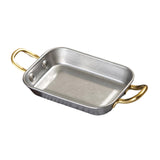 Maxbell Stainless Steel Serving Tray Retro Food Tray for Hamburger Meat French Fries S Retro