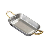 Maxbell Stainless Steel Serving Tray Retro Food Tray for Hamburger Meat French Fries S Retro