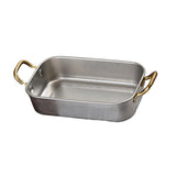 Maxbell Stainless Steel Serving Tray Retro Food Tray for Hamburger Meat French Fries L Retro