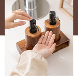Maxbell Soap Dispenser Empty Gift Wooden Lotion Dispenser for Kitchen Home Apartment Small