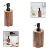 Maxbell Soap Dispenser Empty Gift Wooden Lotion Dispenser for Kitchen Home Apartment Small