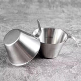 Maxbell Espresso Measuring Cup 100ml Capacity Pouring Cup for Kitchen Restaurant Tea Silver