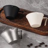 Maxbell Espresso Measuring Cup 100ml Capacity Pouring Cup for Kitchen Restaurant Tea Silver