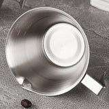Maxbell Espresso Measuring Cup 100ml Capacity Pouring Cup for Kitchen Restaurant Tea Silver