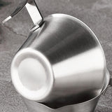 Maxbell Espresso Measuring Cup 100ml Capacity Pouring Cup for Kitchen Restaurant Tea Silver