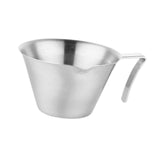 Maxbell Espresso Measuring Cup 100ml Capacity Pouring Cup for Kitchen Restaurant Tea Silver