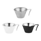 Maxbell Espresso Measuring Cup 100ml Capacity Pouring Cup for Kitchen Restaurant Tea Silver