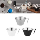 Maxbell Espresso Measuring Cup 100ml Capacity Pouring Cup for Kitchen Restaurant Tea Silver