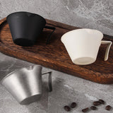 Maxbell Espresso Measuring Cup 100ml Capacity Pouring Cup for Kitchen Restaurant Tea Silver