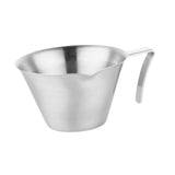 Maxbell Espresso Measuring Cup 100ml Capacity Pouring Cup for Kitchen Restaurant Tea Silver
