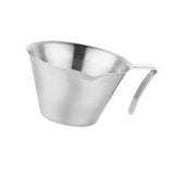 Maxbell Espresso Measuring Cup 100ml Capacity Pouring Cup for Kitchen Restaurant Tea Silver