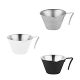 Maxbell Espresso Measuring Cup 100ml Capacity Pouring Cup for Kitchen Restaurant Tea Silver