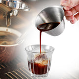 Maxbell Espresso Measuring Cup 100ml Capacity Pouring Cup for Kitchen Restaurant Tea Silver