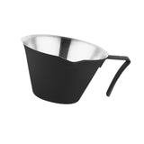 Maxbell Espresso Measuring Cup 100ml Capacity Pouring Cup for Kitchen Restaurant Tea Black