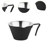 Maxbell Espresso Measuring Cup 100ml Capacity Pouring Cup for Kitchen Restaurant Tea Black