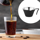 Maxbell Espresso Measuring Cup 100ml Capacity Pouring Cup for Kitchen Restaurant Tea Black