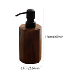 Maxbell Soap Dispenser Empty Wooden Dish Soap Dispenser for Hotel Home Bathroom Small