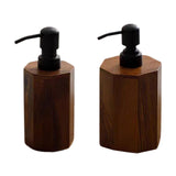 Maxbell Soap Dispenser Empty Wooden Dish Soap Dispenser for Hotel Home Bathroom Small
