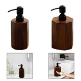Maxbell Soap Dispenser Empty Wooden Dish Soap Dispenser for Hotel Home Bathroom Small