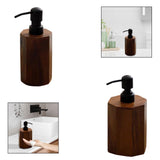 Maxbell Soap Dispenser Empty Wooden Dish Soap Dispenser for Hotel Home Bathroom Small
