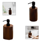 Maxbell Soap Dispenser Empty Wooden Dish Soap Dispenser for Hotel Home Bathroom Small
