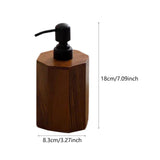 Maxbell Soap Dispenser Empty Wooden Dish Soap Dispenser for Hotel Home Bathroom Large