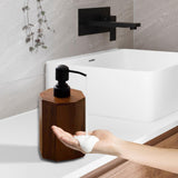 Maxbell Soap Dispenser Empty Wooden Dish Soap Dispenser for Hotel Home Bathroom Large