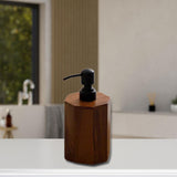 Maxbell Soap Dispenser Empty Wooden Dish Soap Dispenser for Hotel Home Bathroom Large