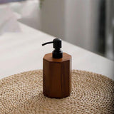 Maxbell Soap Dispenser Empty Wooden Dish Soap Dispenser for Hotel Home Bathroom Large