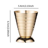 Maxbell Cocktail Jigger Practical Stainless Steel Measuring Cup for Home Bar Kitchen Gold