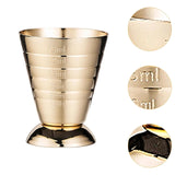 Maxbell Cocktail Jigger Practical Stainless Steel Measuring Cup for Home Bar Kitchen Gold