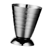 Maxbell Cocktail Jigger Practical Stainless Steel Measuring Cup for Home Bar Kitchen Black