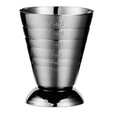 Maxbell Cocktail Jigger Practical Stainless Steel Measuring Cup for Home Bar Kitchen Black