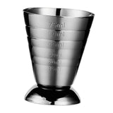 Maxbell Cocktail Jigger Practical Stainless Steel Measuring Cup for Home Bar Kitchen Black