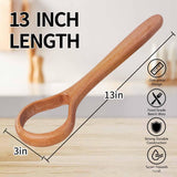 Maxbell Wooden Danish Dough Whisk Bread Whisking Tool for Bread Cake Batter Whisking