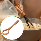 Maxbell Wooden Danish Dough Whisk Bread Whisking Tool for Bread Cake Batter Whisking