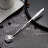 Maxbell 4Pcs Flower Spoon Set Tableware Drink Stirring Spoon Elegant Dessert Spoons Silver