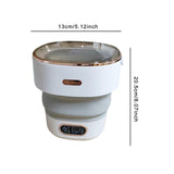 Maxbell Underwear Washing Machine Portable Washing Machine for Apartment Rvs Camping gray and white