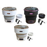 Maxbell Underwear Washing Machine Portable Washing Machine for Apartment Rvs Camping gray and white