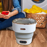 Maxbell Underwear Washing Machine Portable Washing Machine for Apartment Rvs Camping gray and white