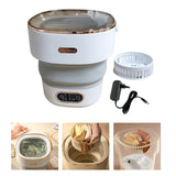 Maxbell Underwear Washing Machine Portable Washing Machine for Apartment Rvs Camping gray and white