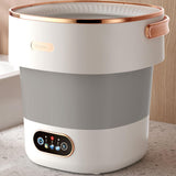 Maxbell Underwear Washing Machine Portable Washing Machine for Apartment Rvs Camping gray and white